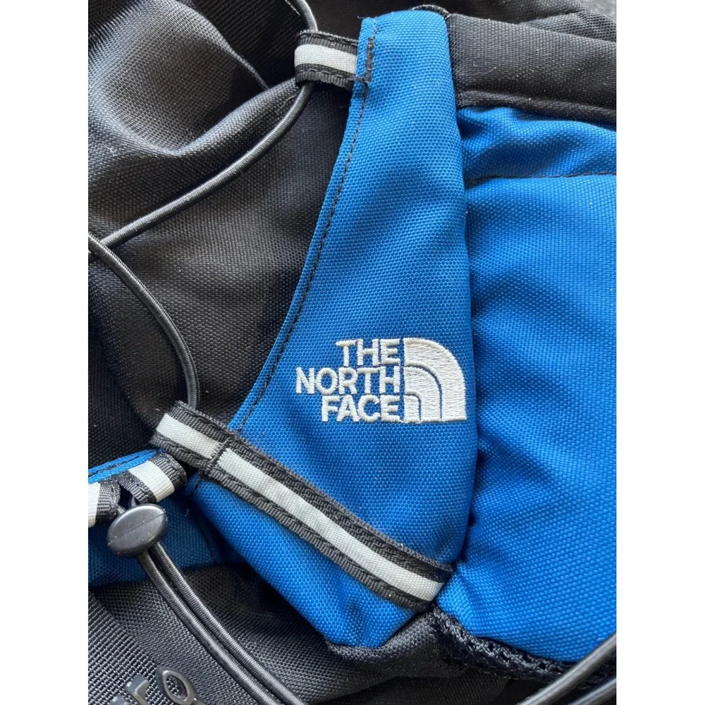 The North Face Lumbar Hiking Waist Pack Dual Water Bottle Holder Blue Black